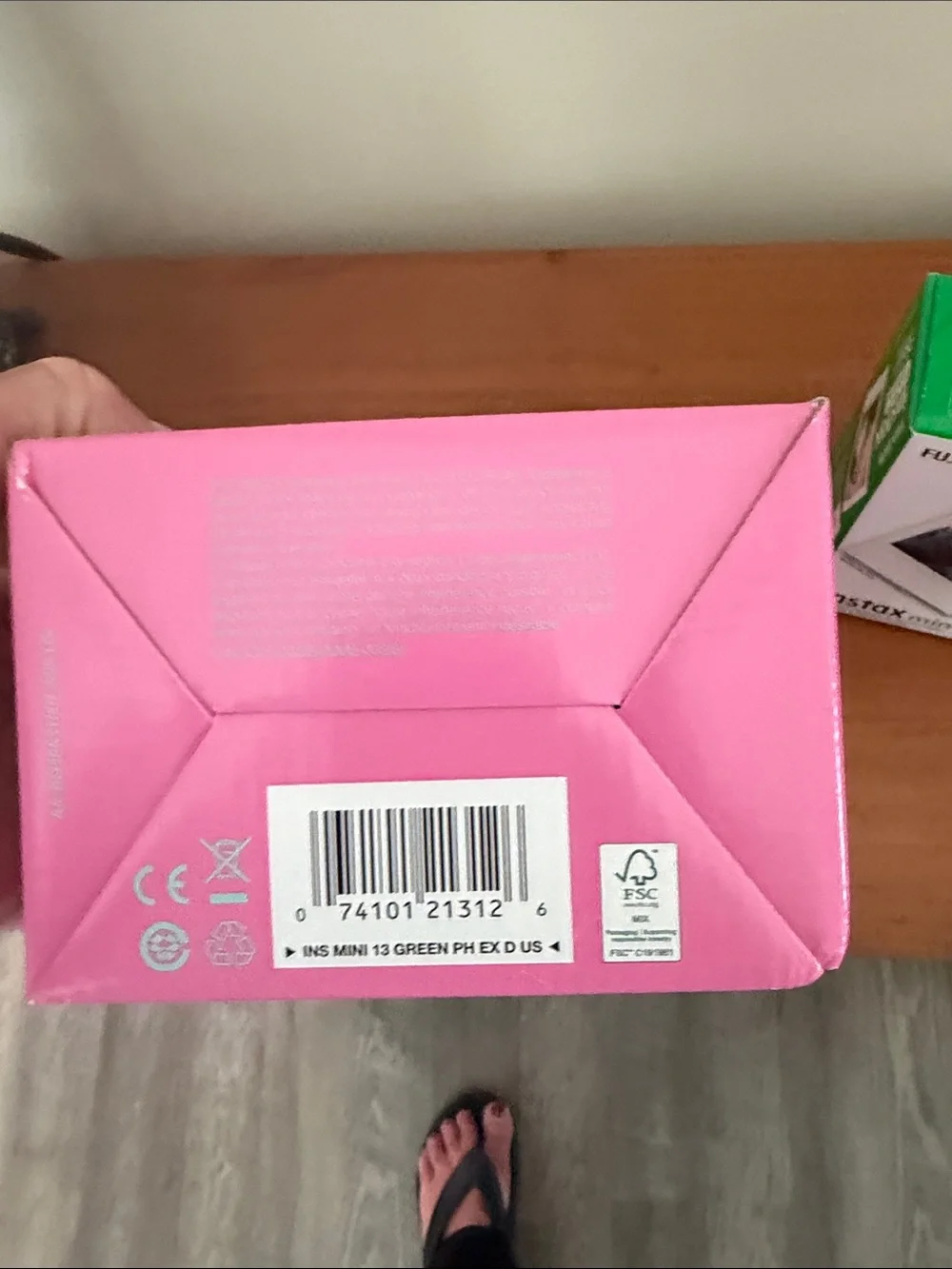 Fujifilm Instax Mini 13+ Instant Camera in Lagoon Green Boxed